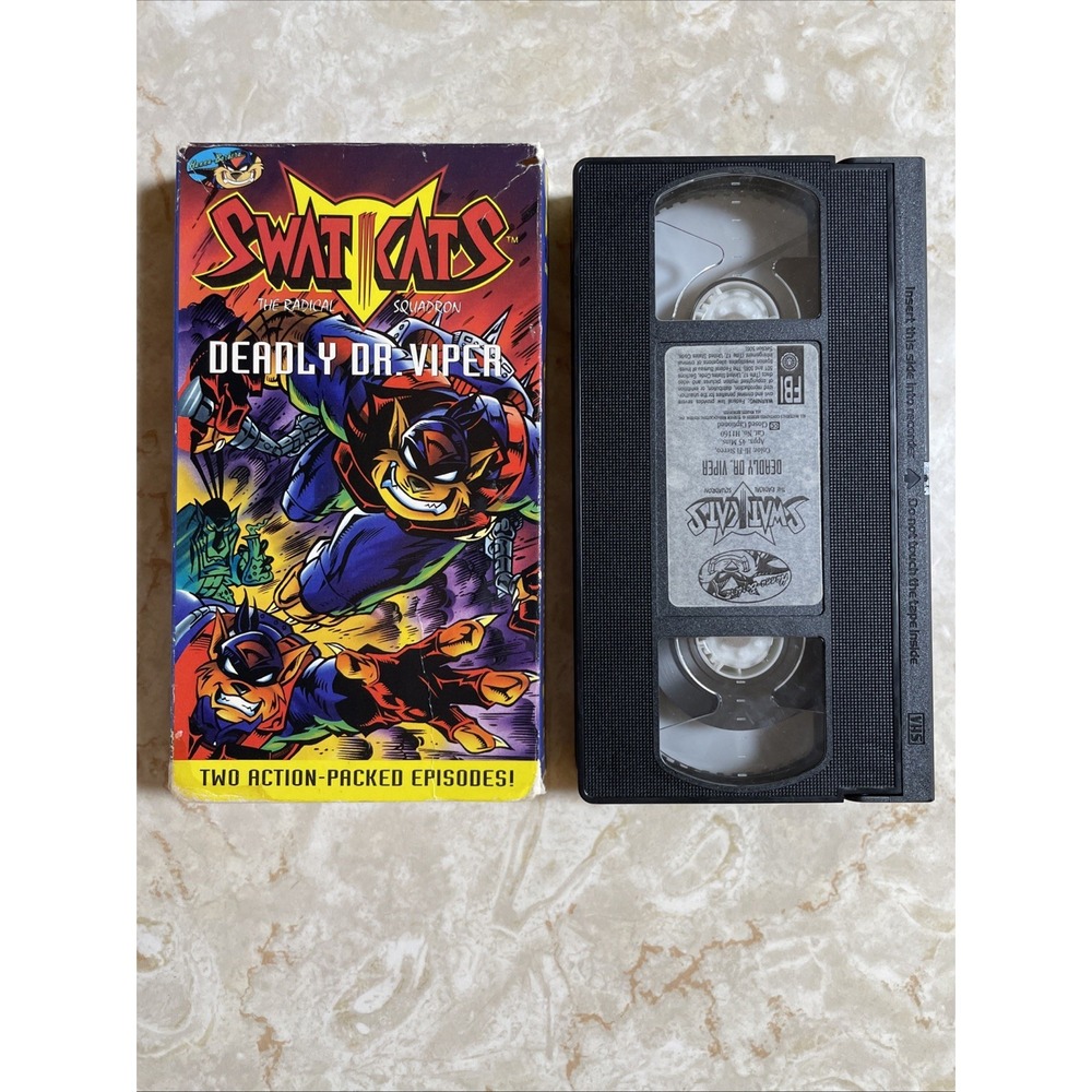 RARE !!!        Vintage SWAT KATS -The Radical Squadron - Deadly Dr. Viper - VHS
